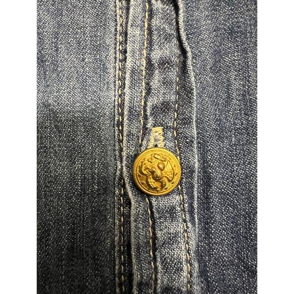 Polo Ralph Lauren Girl’s Denim Longsleeve Dress - Size 12 - Picture 3 of 9